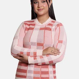 DressBerry Women Checked Pullover-image-80