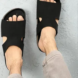 Appelon Men Black Sandals-image-37