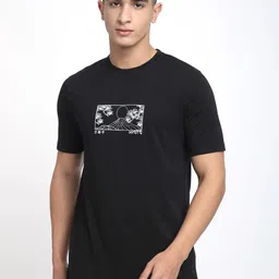 R&B Men Graphic Printed Round Neck Cotton T-shirt-picture-22
