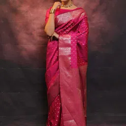 Vastravatika Floral Woven Design Zari Kanjeevaram Saree image 2