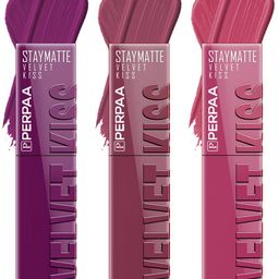 PERPAA Set of 3 Velvet Kiss Waterproof Matte Liquid Lipstick -3.5 ml Each -Shades 03-04-10-picture-40