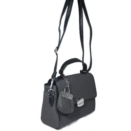 Donicy Women Textured Crossbody Satchel Bag with Pouch image 3