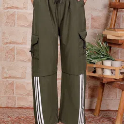 GRX Women Mid Rise Regular Fit Cargos Trousers-picture-24