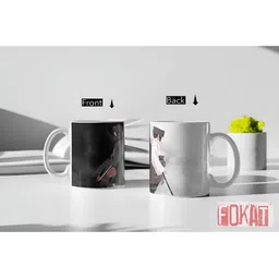 Mr UVD White & Grey Graphic Printed Ceramic Mug 350 ml image 4