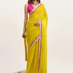 Kalista Sequinned Chiffon Saree image 2