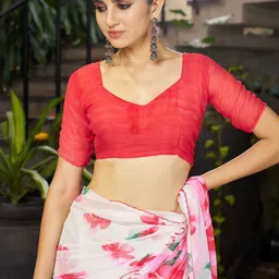 GHAN SALS Floral Printed Baluchari Saree image 5