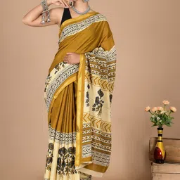 THE FAMILIAR HANDICRAFTS Embellished Zari Pure Cotton Ikat Saree-picture-12