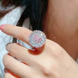 Designs & You Silver-Plated Cubic Zirconia Studded Finger Ring image 5