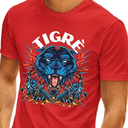 AMIGOS Men Graphic Printed Round Neck Cotton T-shirt image 4