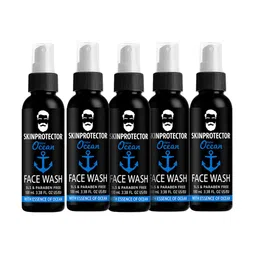 SKINPROTECTOR Set Of 5 Ocean Skin Protection Face Wash With Essence Of Ocean - 100ml Each-image-37