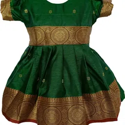 Mom and Me Green Cotton Dresses-image-67