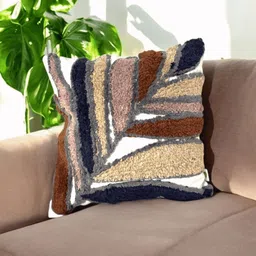 LUSHLYF Purple & Beige Set of 5 Quirky Square Cushion Covers image 2