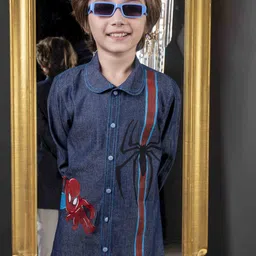 HOITY MOPPET Boys Quirky Printed Kurta With Trousers image 5