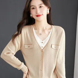 StyleCast Women V-Neck Cardigan-image-86