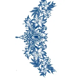 LICK Men Plant Based Realistic Semi Temporary Body Tattoo - Matte Blue-picture-34