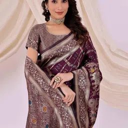 Moda Rapido Ethnic Motifs Zari Silk Cotton Kanjeevaram Saree image 4