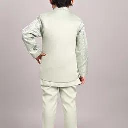 BAESD Boys Chevron Embroidered Sherwani Set image 3