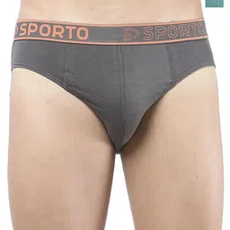 Sporto by Macho Pack Of 2 Combed Cotton Mid Rise Basic Briefs-image-23