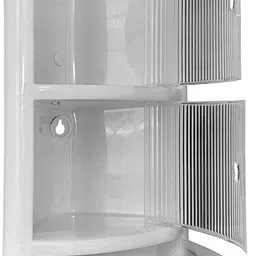 grace fine ware corner shelf bathroom rack storage organizer Plastic Wall Shelf image 3