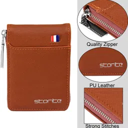 storite Men & Women Casual, Formal, Travel, Trendy Brown Artificial Leather Wallet - Mini image 2