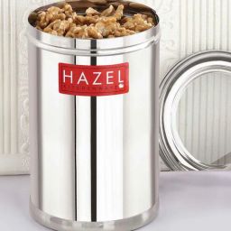 hazel Silver 1.6 Ltr Stainless Steel Storage Container With Transparent Lid-picture-26