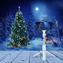 MMShopy Live Broadcast Extendable Bluetooth Selfie Stick Cum Tripod Kit image 3