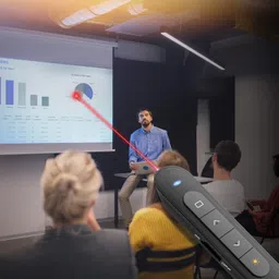 BTS Presentation Clicker PowerPoint PPT Clicker with Laser Pointer, RF 2.4GHz Wireless Presenter Remote Clicker Mac, for Powerpoint Presentations Presenter image 5