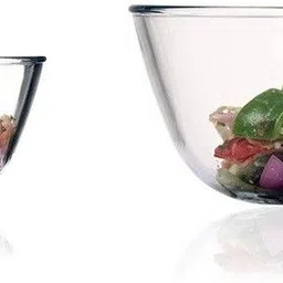 femora Borosilicate Glass Salad Bowl Borosilicate Glass Mixing Bowl Microwave Safe 400ml_1050ml-picture-30