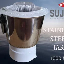 sujata s Medium Jar For Sujata Mixer Grinder ! Grey Quality ! Stainless Steel Jar Mixer Juicer Jar-picture-13
