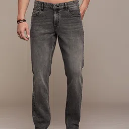 Men Slim Mid Rise Grey Jeans-image-32