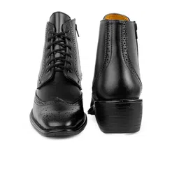 Bxxy Men Block-Heeled Height Increasing Brogue Boots image 2