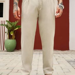 Campus Sutra Men Comfort Slim Fit Mid-Rise Pleated Chinos-picture-44