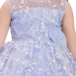 Ministitch Girls Embellished Sequined Net Fit & Flare Dress image 3