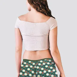 Kalyani Pack Of 6 Printed CottonSoft & Breathable Mid-Rise Boy Shorts Briefs 5513P6V033 image 2