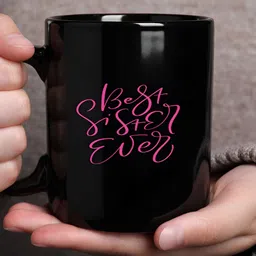 INTERNATIONAL GIFT Black Printed Ceramic Glossy Mugs Set of Cups and Mugs image 3