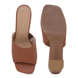 CAMLEE COMFORT Open Toe PU Party Block Sandals image 3