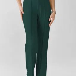 Dream Beauty Fashion Women Straight Fit High-Rise Pleated Regular Trousers-picture-39