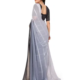 Moda Rapido Striped Saree With Blouse Piece image 5