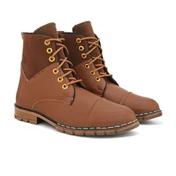 Killer Round Toe Laced Up Boots-picture-33