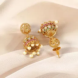 Rubans Gold-Plated CZ-Studded Jewellery Set image 3