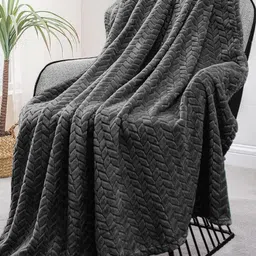 MORADO Grey Melange 300 GSM Single Bed Blanket-image-25