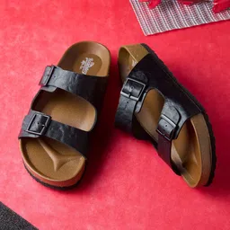 The Roadster Lifestyle Co. Men Comfort Stylish Dual Strap Buckle Design Sandals-picture-19