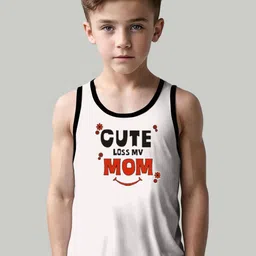 MGRS Boys Pack Of 2 Printed Cotton Basic Vests image 3