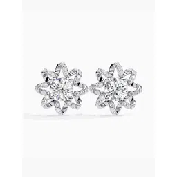 VALANOVA 18 Kt White Gold Diamond Studded Earrings - 3.70 g-picture-25
