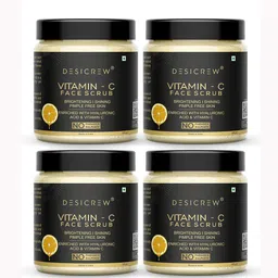 Desi Crew Set Of 4 Vitamin C Face Scrub- 100g Each image 1