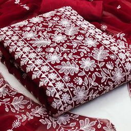 Rangtulika Ethnics Embroidered Unstitched Dress Material-picture-29