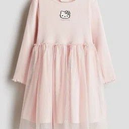 H&M Motif-Detail Tulle Dress-picture-43