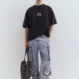 WHITE HUSK Ryomen Sukuna Jujutsu Kaisen Anime Printed Cotton Oversized T-shirt image 4