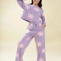 Lil Tomatoes Girls Printed Night suit-picture-15