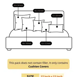 Aurave Red 2 Pieces Pure Cotton 210 TC Soft & Comfortable Square Cushion Covers image 3